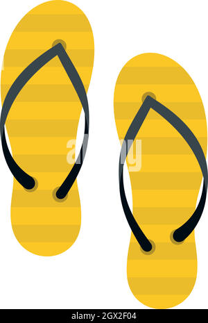 Il flip flop icona, stile piatto Illustrazione Vettoriale