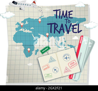 Un modello Time to Travel Illustrazione Vettoriale