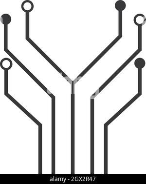 modello vettore di immagine del circuito Illustrazione Vettoriale