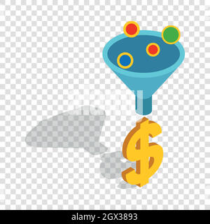 Imbuto di vendita icona isometrica Illustrazione Vettoriale