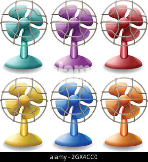 Ventilatori elettrici Illustrazione Vettoriale