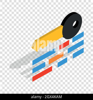 Protezione dei dati icona isometrica Illustrazione Vettoriale