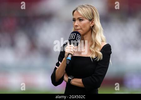 Diletta Leotta , giornalista di Danz, guarda in serie un incontro tra Torino FC e Juventus FC . Foto Stock