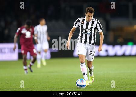 Federico Chiesa di Juventus FC la Serie A match tra Torino FC e Juventus FC . Foto Stock