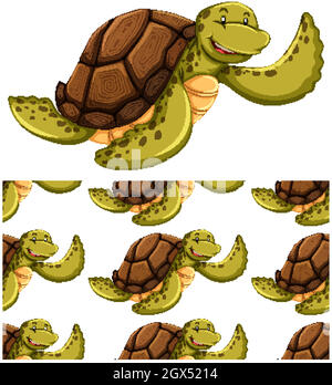 Design senza cuciture isolato su bianco Illustrazione Vettoriale