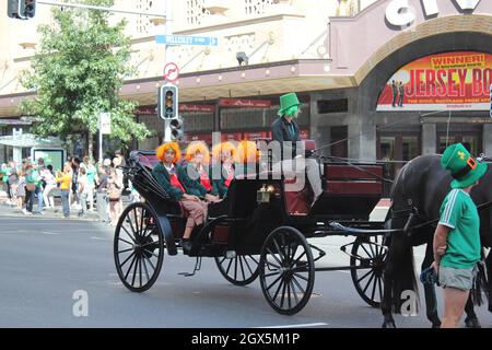 Il giorno di San Patrizio. Auckland, Nuova Zelanda. 17 marzo 2012 Foto Stock