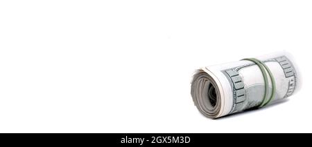 Denaro contante dollari americani che rappresentano investimenti per ricchezza e ricchezza Foto Stock