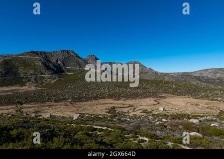 Vista del Santo Antonio nave al Parco Naturale Serra da Estrela, in Portogallo Foto Stock