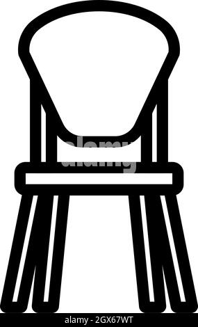 Icona Chair (sedia bambino) Illustrazione Vettoriale