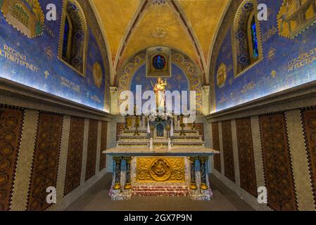 Altare e Santuario - Santuario di Monte Cassino - St Meinrad - Indiana Foto Stock