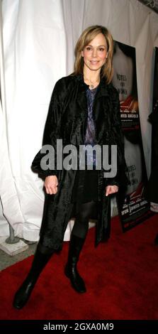 Frances o'Connor alla prima proiezione dei "Iron Jawed Angels" di HBO al Chelsea West Cinemas di Manhattan. Foto Stock