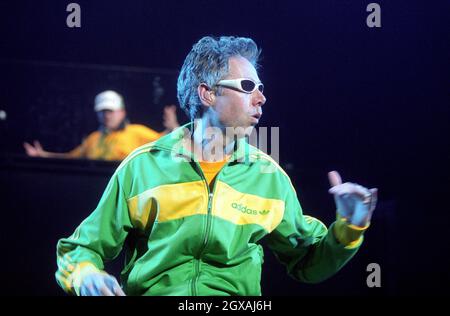 I Beastie Boys si esibiscono al Pacific Coliseum di Vancouver. Foto Stock