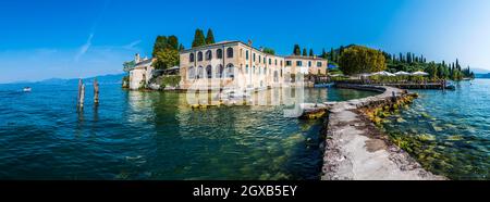 Punta San Vigilio, incanto sul Lago di Garda Foto Stock