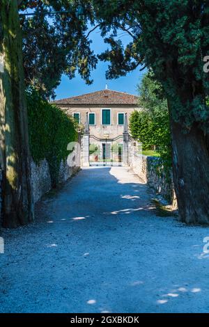 Punta San Vigilio, incanto sul Lago di Garda Foto Stock