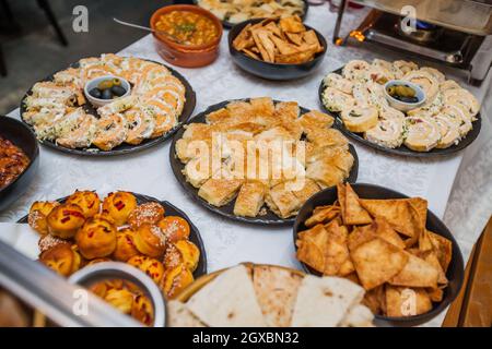 Gustosi buffet catering Evant Party Foto Stock