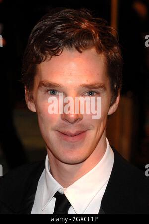 benedict Cumberbatch arriva al Royal Film Premiere di "l'altra ragazza Boleyn" presso l'Odeon di Leicester Square a Londra. Foto Stock