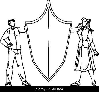 Creazione del marchio, marchio o vettore del nome del prodotto Illustrazione Vettoriale