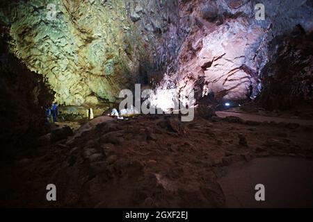 Le Grotte di Pertosa Auletta, Pertosa, Salerno, Campania, Italia Foto Stock