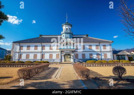 Vecchia scuola di Kaichi a Matsumoto, Giappone Foto Stock