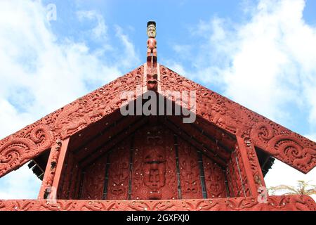 Maori culturali e artigianali. Rotorua. Nuova Zelanda. 16 Nov 2011 Foto Stock