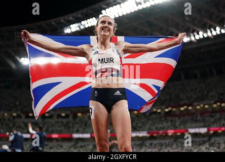 Foto d'archivio datata 06-08-2021 del Laura Muir della Gran Bretagna. Data di emissione: Martedì 5 ottobre 2021. Foto Stock