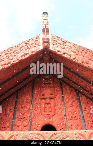 Maori culturali e artigianali. Rotorua. Nuova Zelanda. 16 Nov 2011 Foto Stock