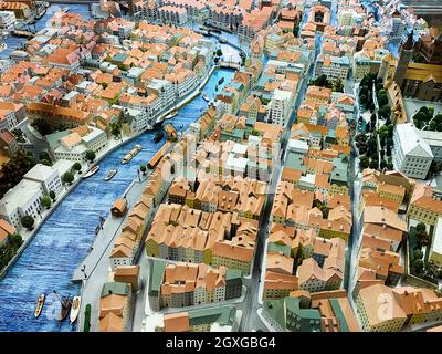 KALININGRAD, RUSSIA modello storico della città di Kaliningrad Foto Stock