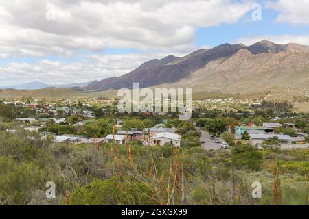 Montagu, una piccola città del Capo Occidentale del Sud Africa Foto Stock