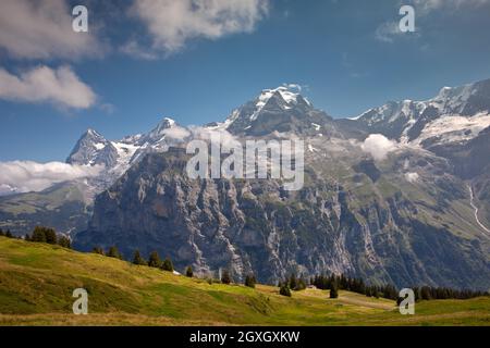 Muro di Lauterbrunnen Foto Stock