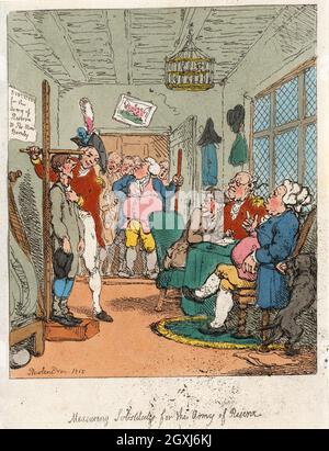 Artista: Thomas Rowlandson (1756-1827) artista e caricaturista inglese dell'epoca georgiana. Osservatore sociale, è stato un artista prolifico e tipografo. Credit: Thomas Rowlandson/Alamy Foto Stock