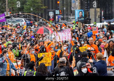 Orange shirt Day, Montreal, 30 settembre 2021 Foto Stock