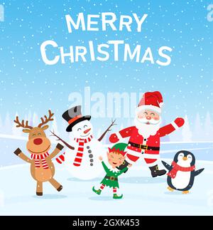 Buon Natale e felice anno nuovo Illustrazione Vettoriale