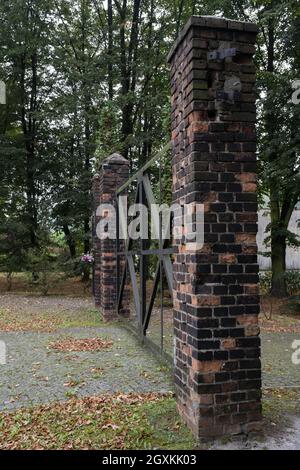 Swietochlowice, Polonia - 27 settembre 2021. Che cosa rimane di internment Camp Eintrachthutte (Zgoda). Era un campo satellite di Auschwitz Foto Stock