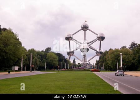 Immagine del Atomium di Bruxelles Foto Stock