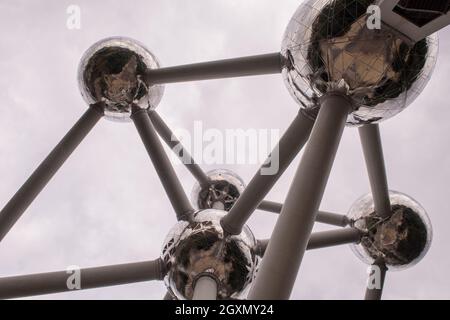 Immagine del Atomium di Bruxelles Foto Stock