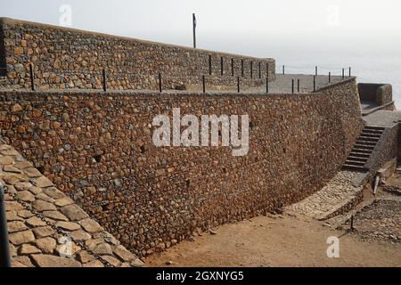 Fort Real de Sao Filipe, Cidade Velha, Isola di Santiago, Capo Verde Foto Stock