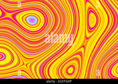 Disegno 3D colordul acqua pattern, texture. Astratto caotico pop art acquea superficie pattern. Ottimo per il background estivo Foto Stock