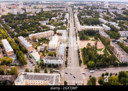 Paesaggio urbano di Kovrov, Russia Foto Stock