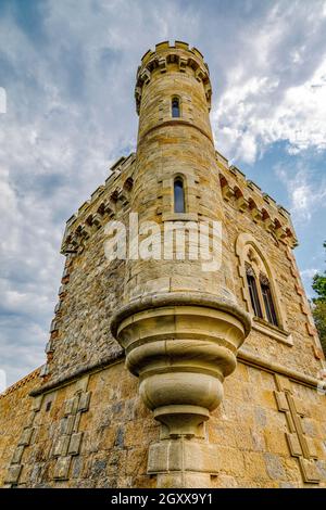Il tour Magdala a Rennes le Chateau. Il mistero dei Catari, il Santo Graal, Templari Foto Stock