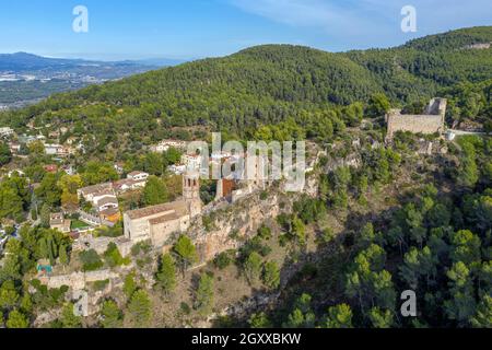 Castello di Gelida nella provincia di Barcellona Catalogna Spagna Foto Stock