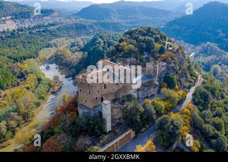Castello di Castellbell in provincia di Barcellona Catalogna Spagna Foto Stock