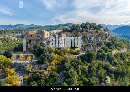 Castello di Castellbell in provincia di Barcellona Catalogna Spagna Foto Stock