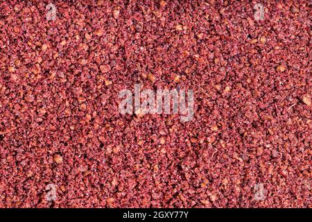 cibo di fondo - sumac rosso macinato spezie Foto Stock