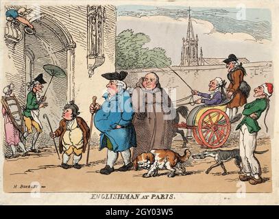 Artista: Thomas Rowlandson (1756-1827) artista e caricaturista inglese dell'epoca georgiana. Osservatore sociale, è stato un artista prolifico e tipografo. Credit: Thomas Rowlandson/Alamy Foto Stock