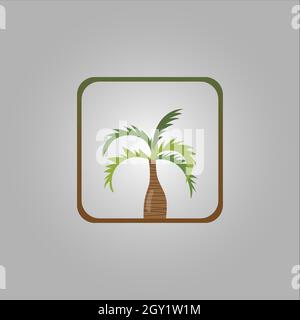 il migliore disegno del marchio dell'albero o l'icona dell'albero migliore. perfetto per il marchio dell'azienda o marcare a caldo ed il vostro disegno. Illustrazione Vettoriale