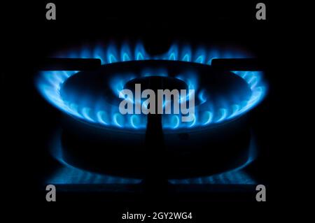 Foto stock fiamma gas Foto Stock