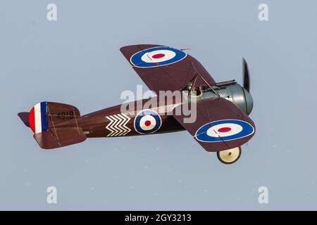 Royal Flying Corps RFC Bristol M1 WW1 Monoplane al Shuttleworth Old Warden Airshow Foto Stock