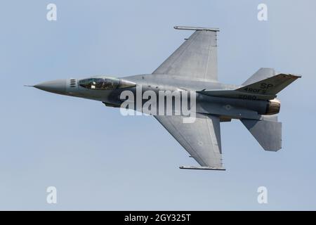 USAAF Lockheed Martin F16 Fighting Falcon Jet Fighter al RIAT Fairford Foto Stock