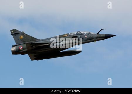 Air Force francese Dassault Mirage 2000 del team Ramex Delta Display al RIAT Fairford Airshow Foto Stock