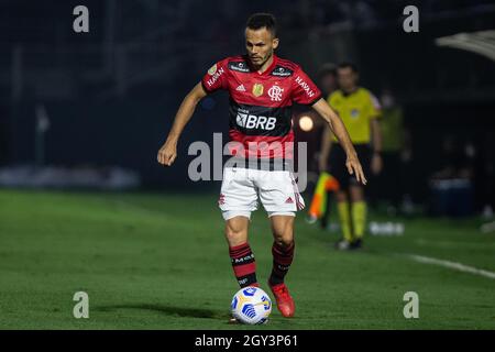 Braganca Paulista, Brasile. 06 ottobre 2021. Renê di Flamengo durante la partita di calcio Campeonato Brasileiro tra Red Bull Bragantino e Flamengo allo stadio Nabi Abi Cheddid di Braganca Paulista, SP, Brasile. Credit: SPP Sport Press Photo. /Alamy Live News Foto Stock